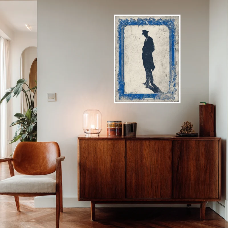 Silhouette Mann Poster