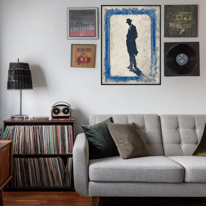 Silhouette Mann Poster