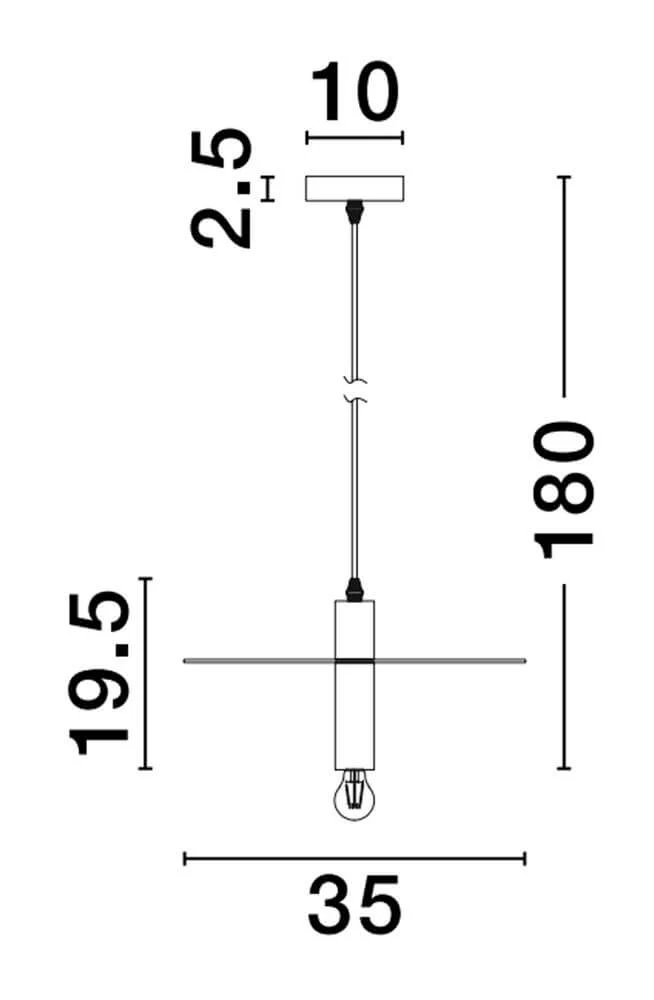 Royal Pendelleuchte E27 Ø 35cm