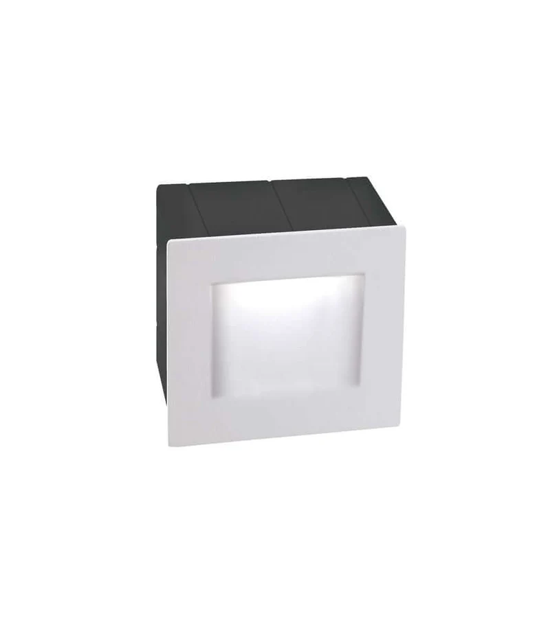 Krypton LED Außenwandeinbauleuchte Lichtauslass Quadratisch 3000K Weiß IP54