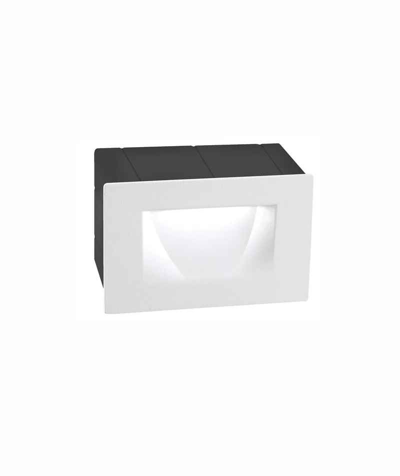 Krypton LED Außenwandeinbauleuchte Lichtauslass Kegel 3000K IP54