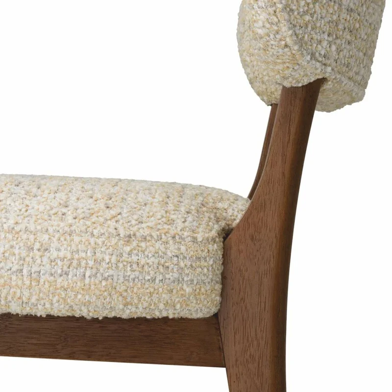 Casa Padrino Luxus Esszimmer Stuhl Beige / Dunkelbraun H. 77,5 cm - Esszimmer Möbel