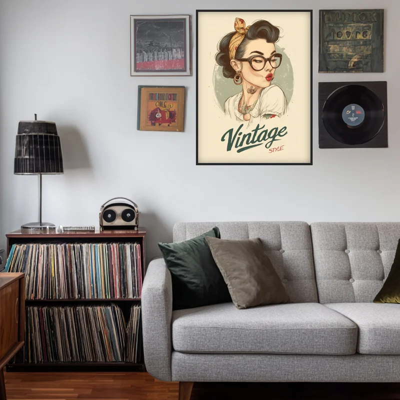Klassische Damenzeichnung Poster