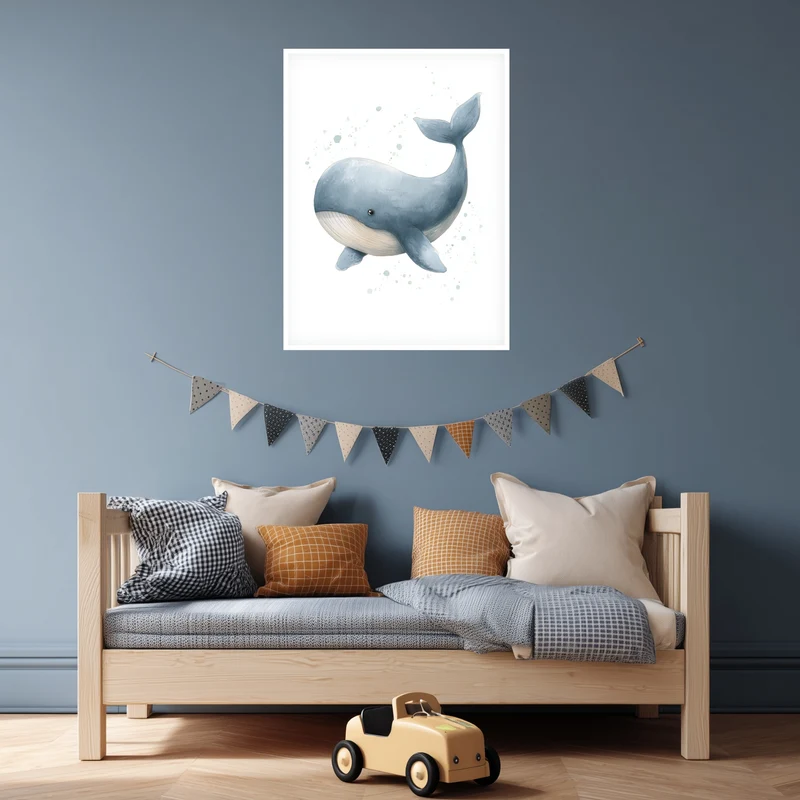 Sanfter Aquarellwal Poster
