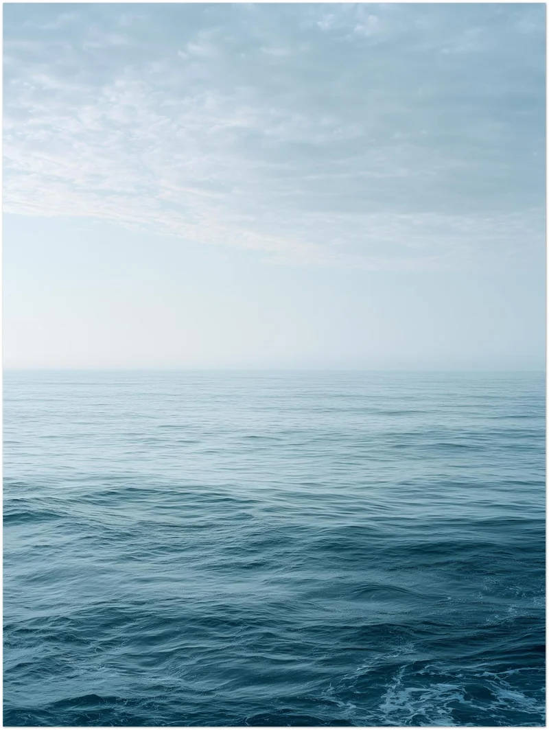 Leichte Wellen am Horizont Poster