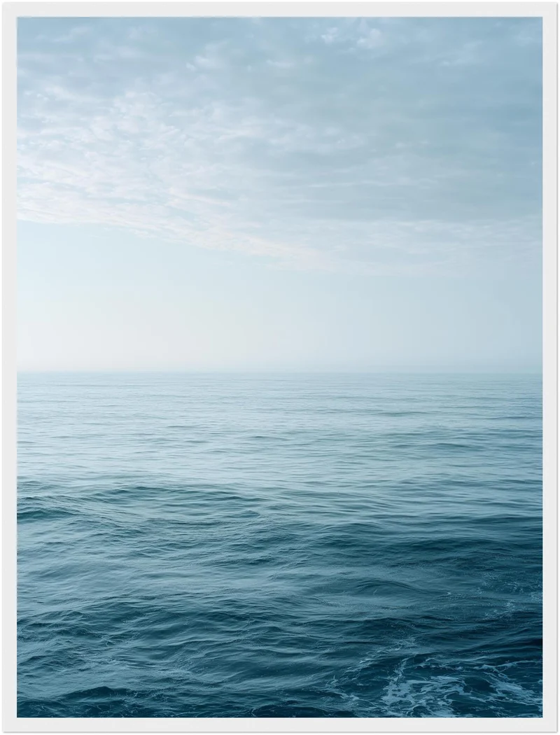 Leichte Wellen am Horizont Poster