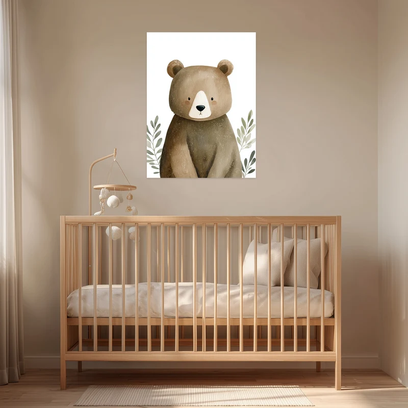 Sanfter Bär Aquarell Poster