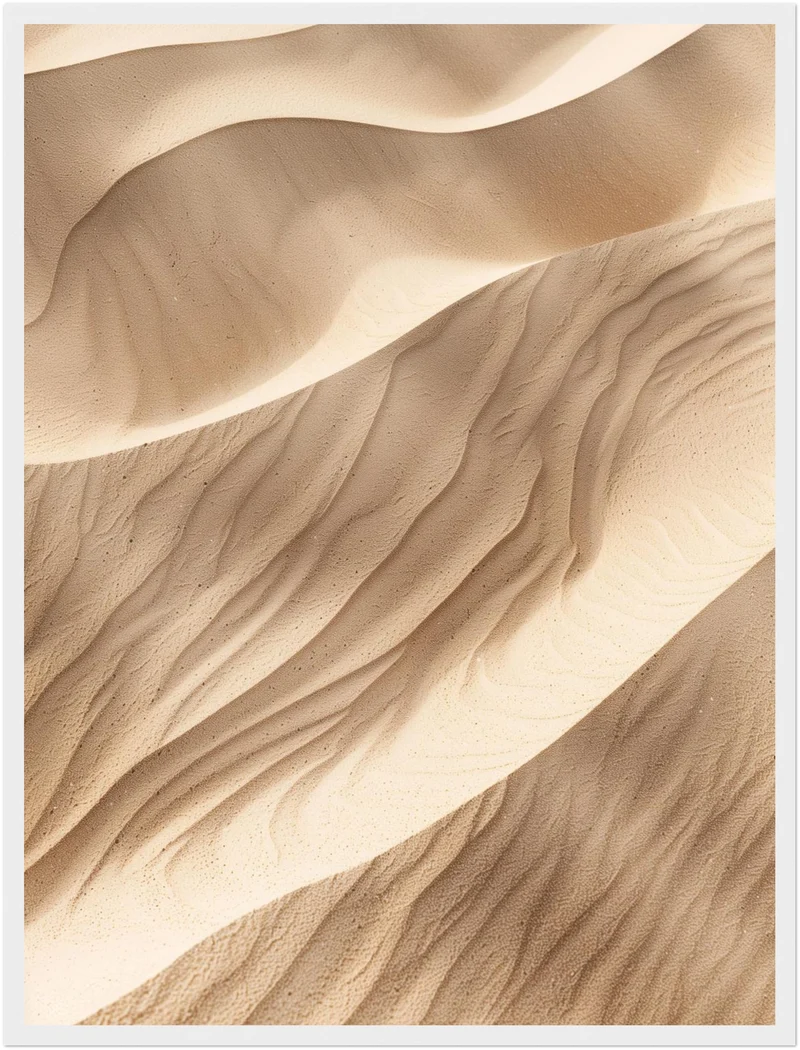 Sanfte Sanddünen im Licht Poster