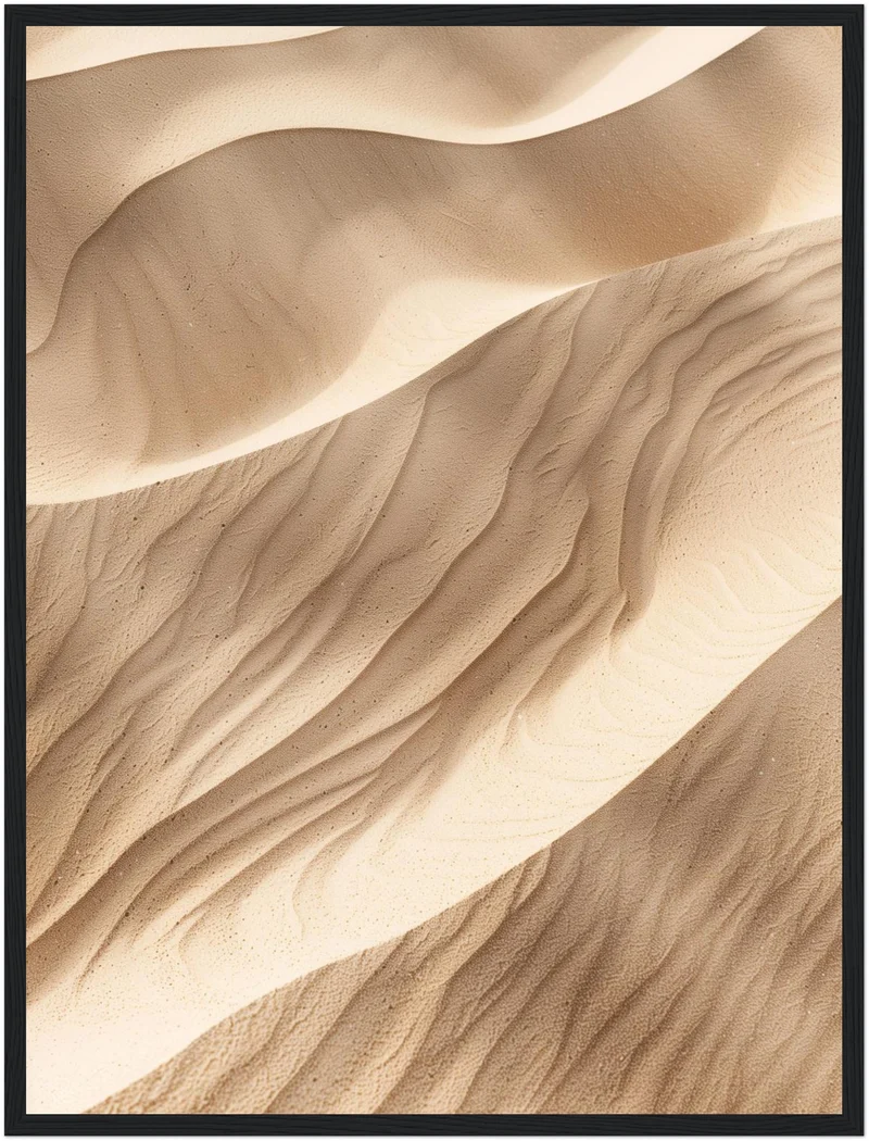 Sanfte Sanddünen im Licht Poster