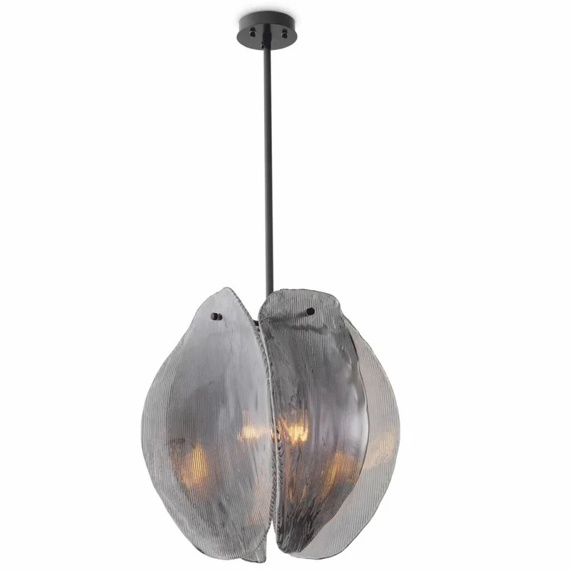 Casa Padrino Luxus Kronleuchter Grau / Bronze Ø 40 x H. 58 cm - Luxus Möbel