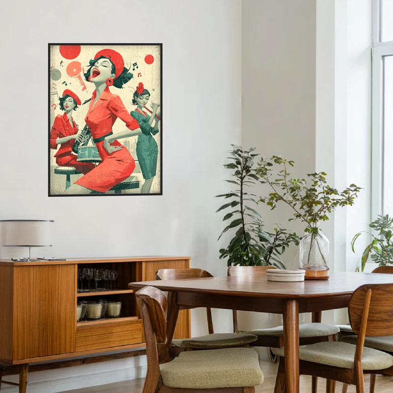 Rote Musikerinnen Poster