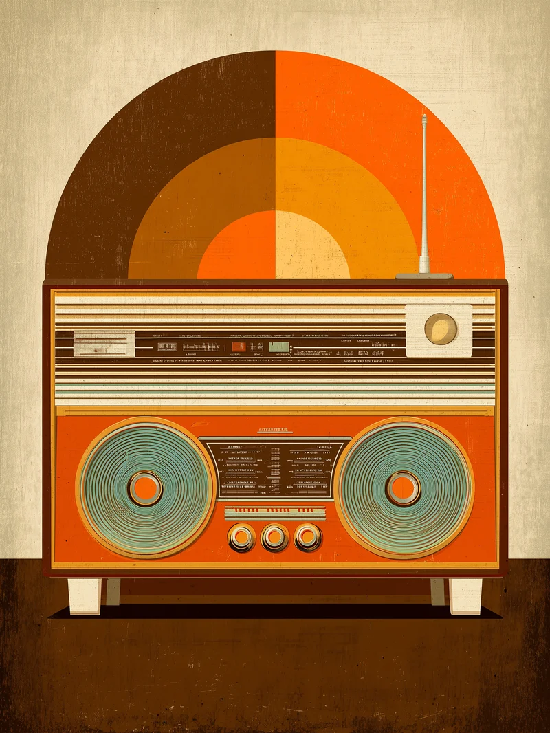 Altes Radio Poster