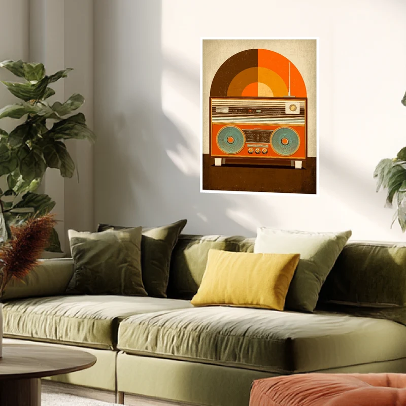Altes Radio Poster