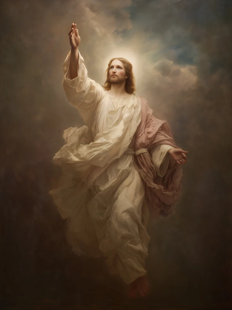 Himmlischer Jesusaufstieg Poster