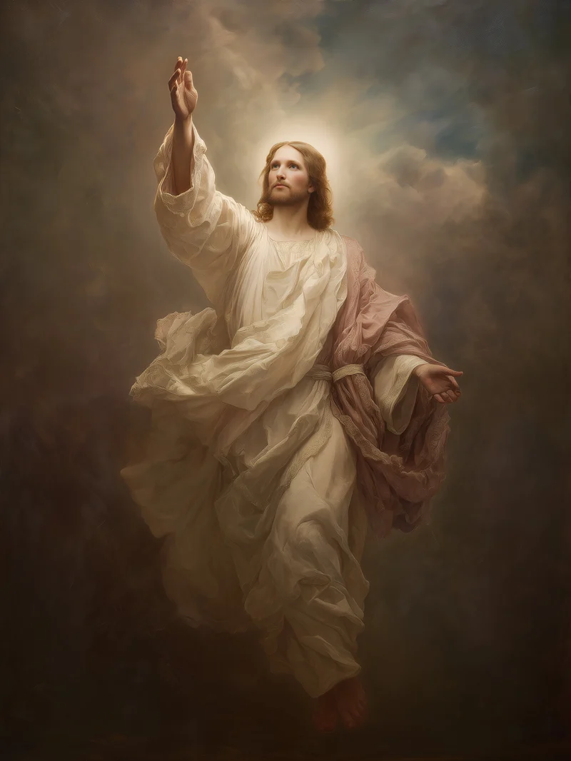 Himmlischer Jesusaufstieg Poster