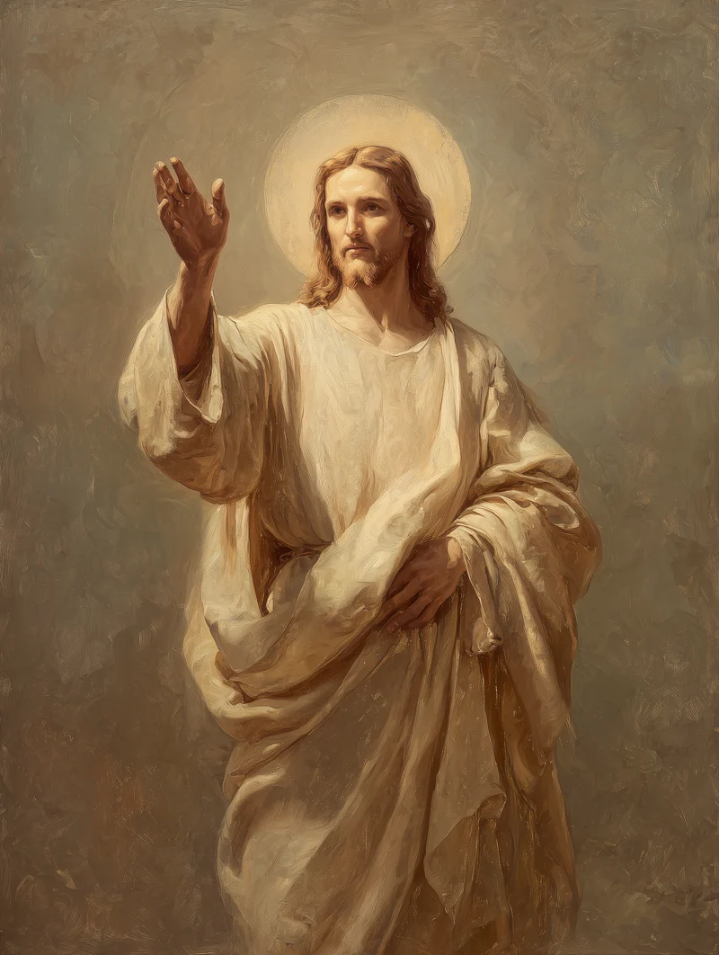 Jesus in Lichtgestalt Poster