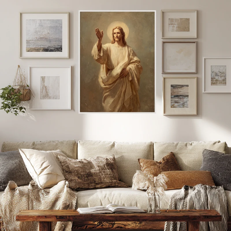 Jesus in Lichtgestalt Poster