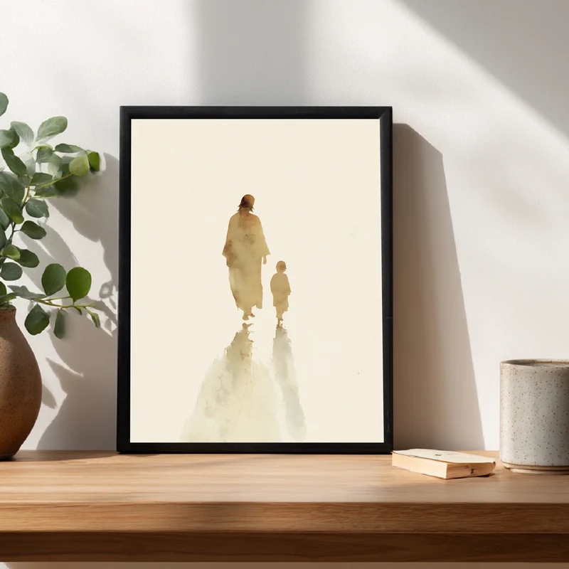 Jesus mit Kind Poster