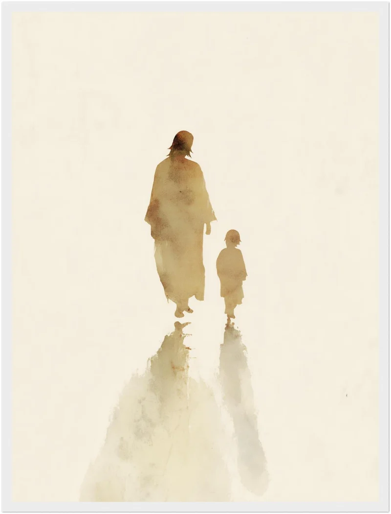 Jesus mit Kind Poster