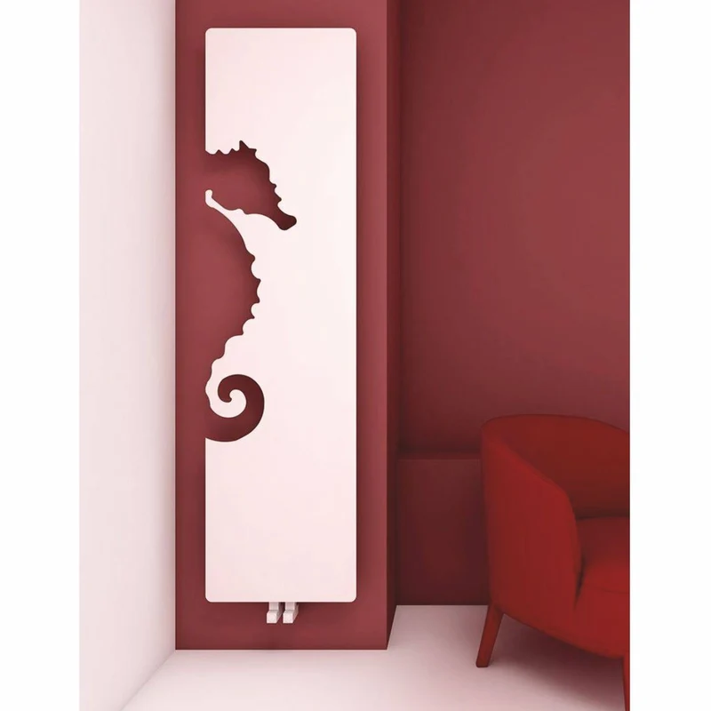Casa Padrino Luxus Wandheizung Seepferdchen Rosa H. 179 cm - Vertikaler Wandheizkörper