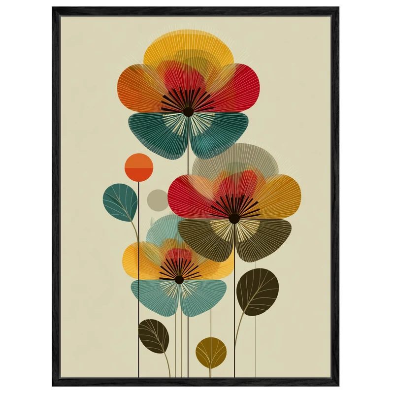 Blumenkomposition Leinwandbild