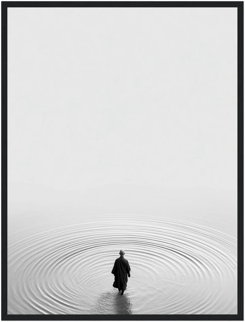Mönch im Wasser Poster