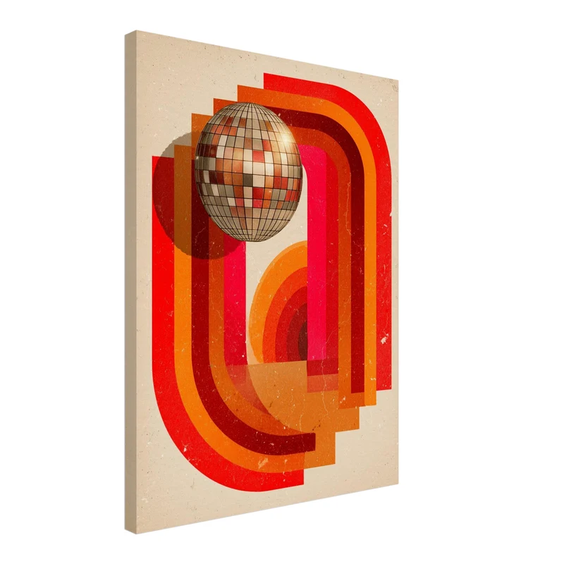 Disco Kugel Formen Leinwandbild