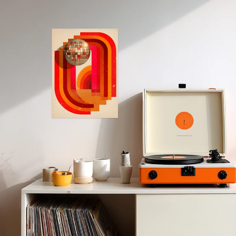 Disco Kugel Formen Leinwandbild