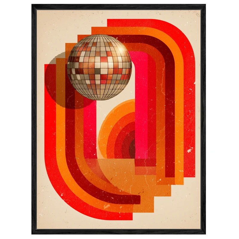 Disco Kugel Formen Leinwandbild