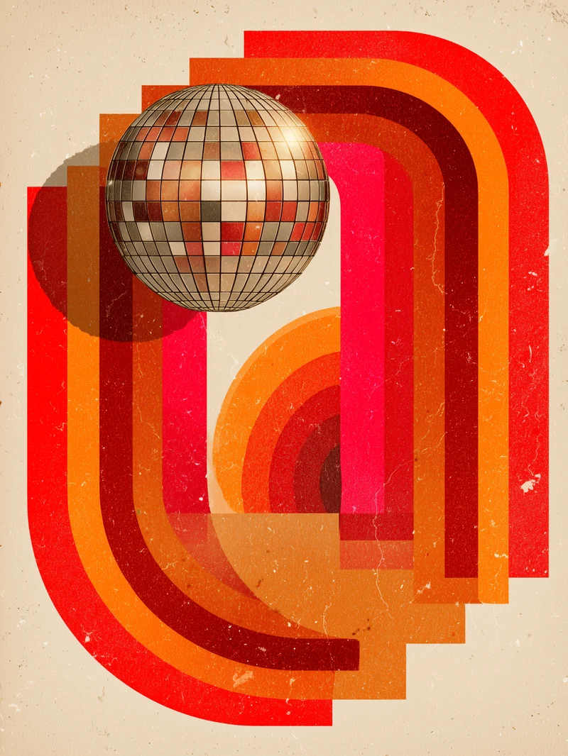 Disco Kugel Formen Poster