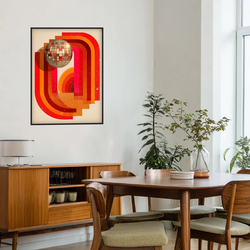 Disco Kugel Formen Poster