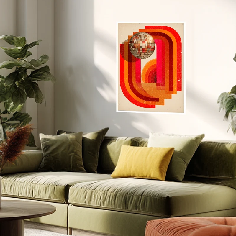 Disco Kugel Formen Poster