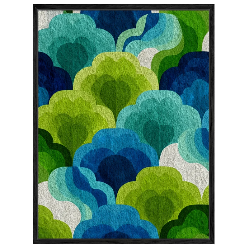 Wolken Formen Muster Leinwandbild