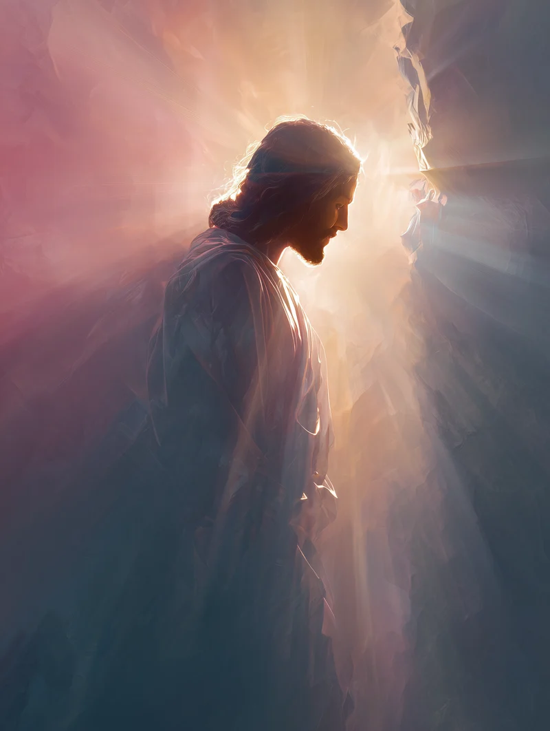 Jesus im Licht Poster
