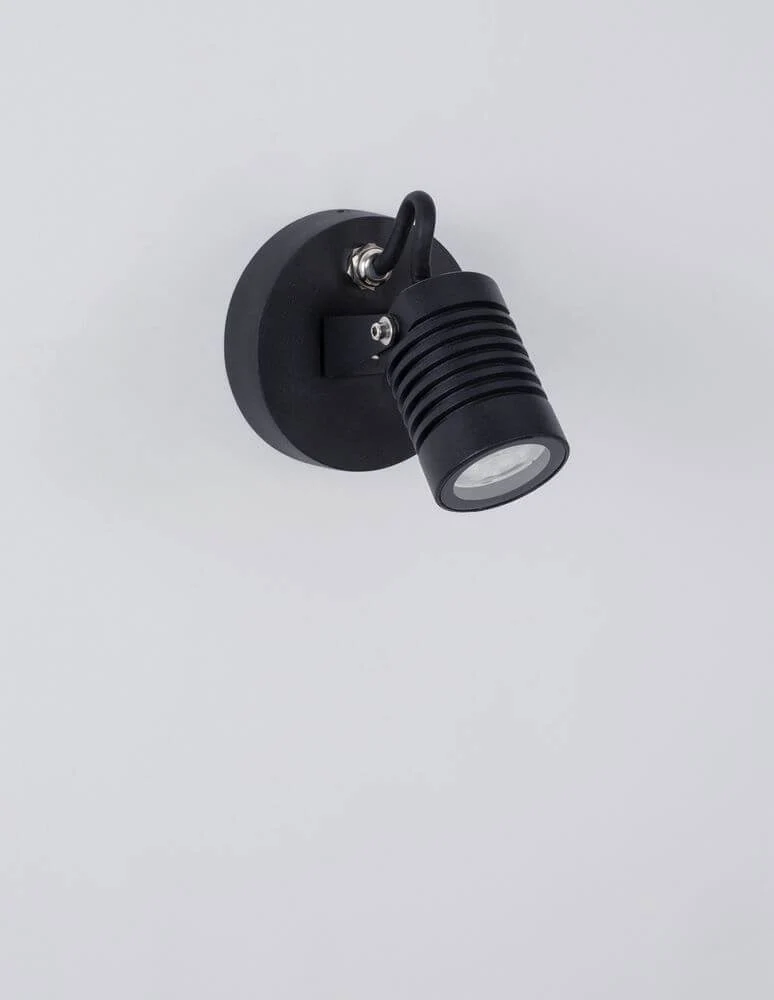 Fend LED Außenwandleuchte Base Hoch 3000K Schwarz IP65