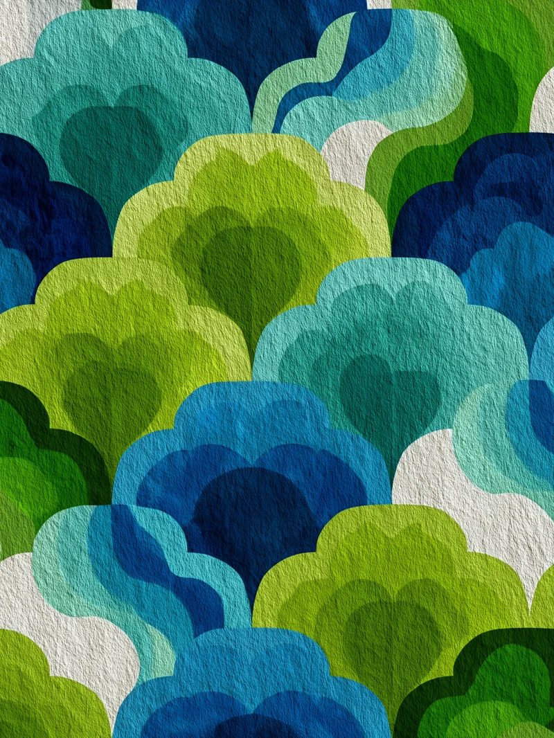 Wolken Formen Muster Poster