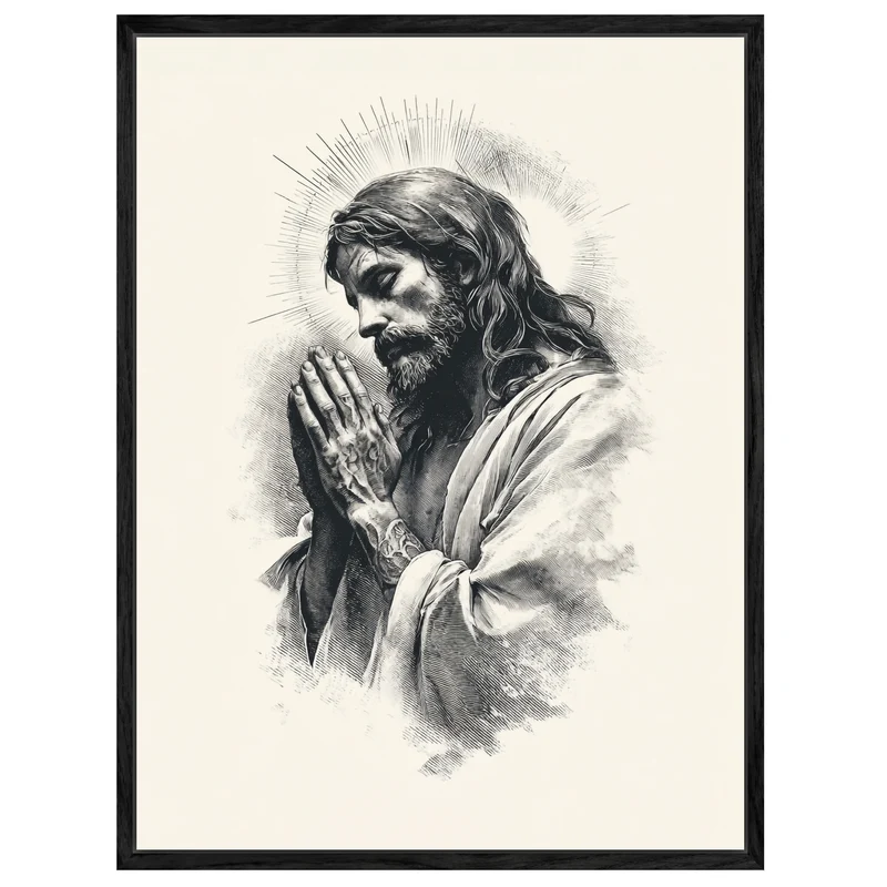 Betender Jesus Leinwandbild