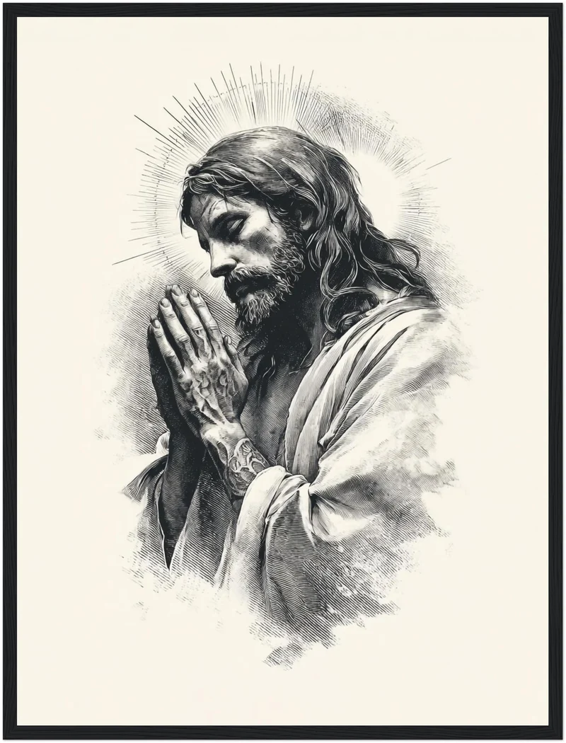 Betender Jesus Poster