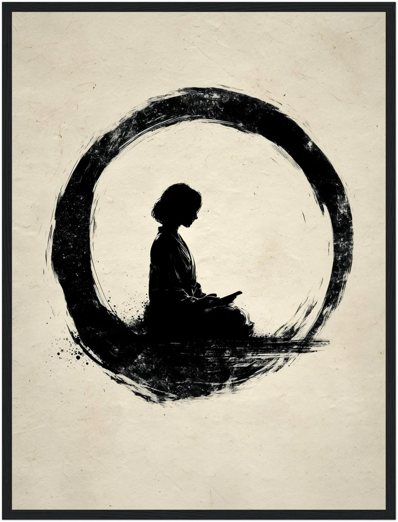 Mädchen im Kreis Poster