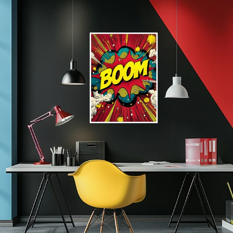 Comic-Explosion Boom Poster