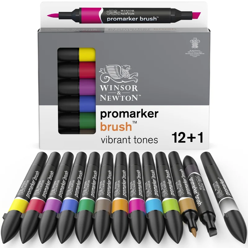 Winsor and Newton - Promarker Brush 12 set VIBRANT