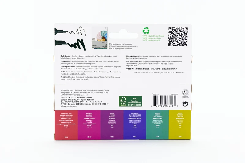 Winsor and Newton - PROMARKER 6 Set RICH TONES