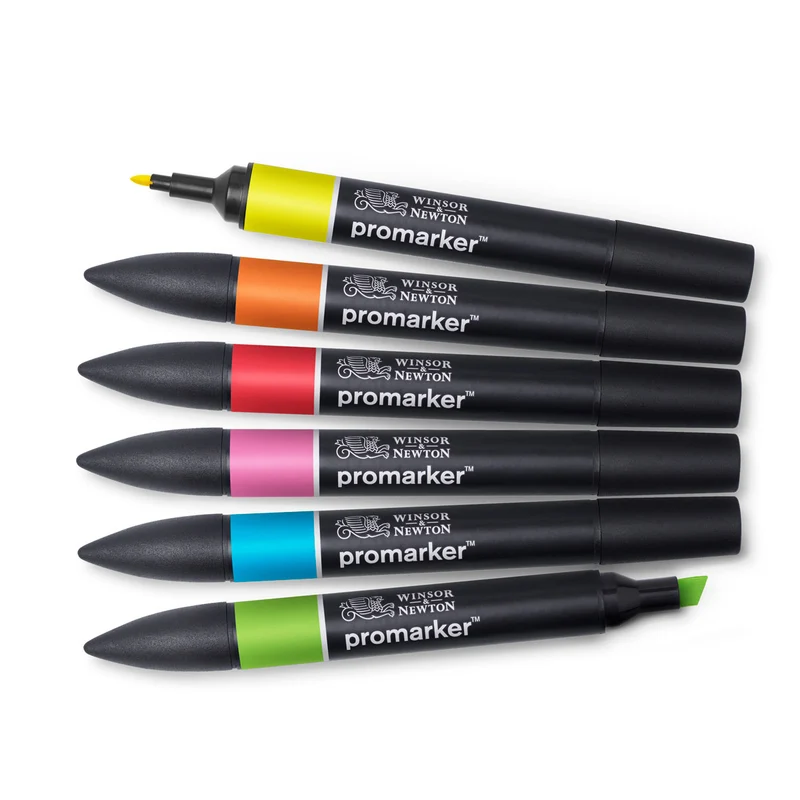 Winsor and Newton - PROMARKER 6 Set VIBRANT TONES