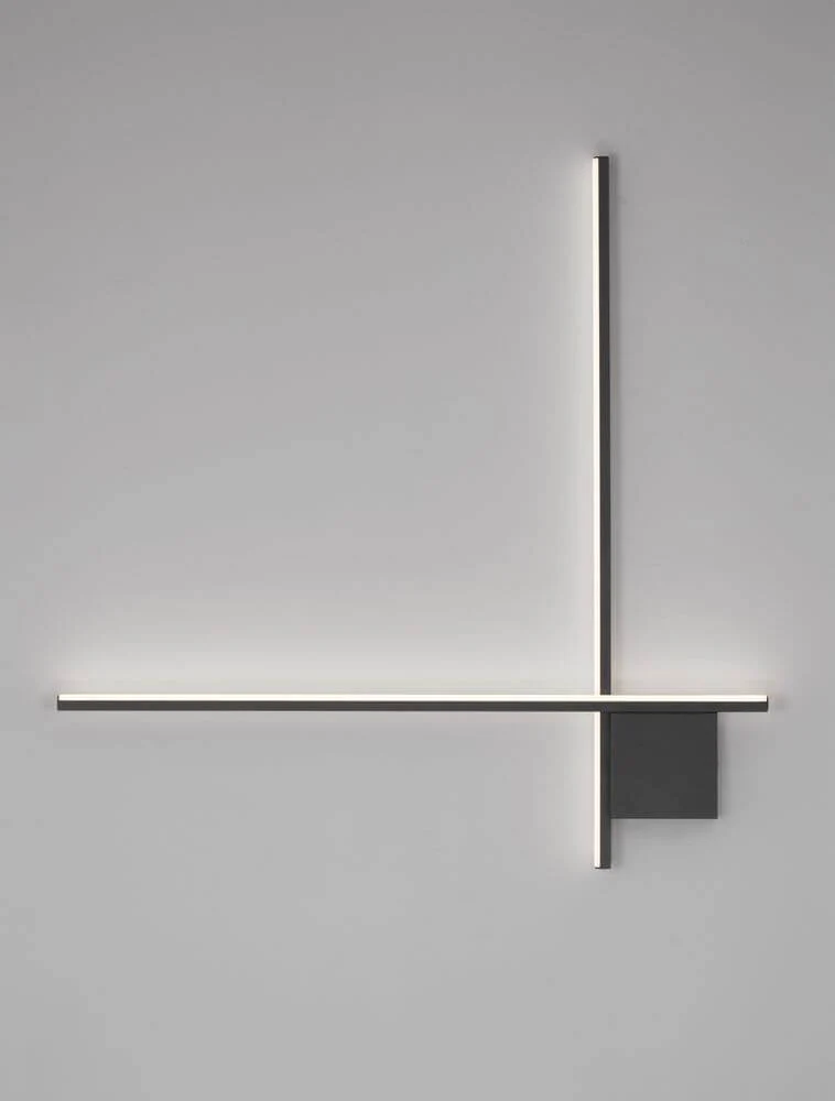 Cross LED Wandleuchte 80cm 2-flammig 2700K
