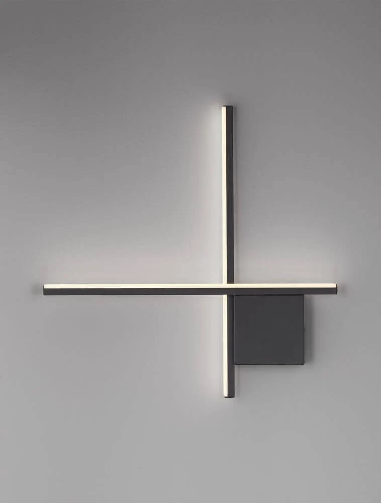 Cross LED Wandleuchte 50cm 2-flammig 2700K