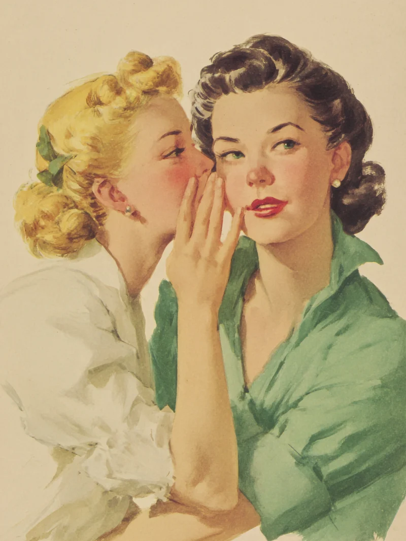 Flüsternde Frauen Poster
