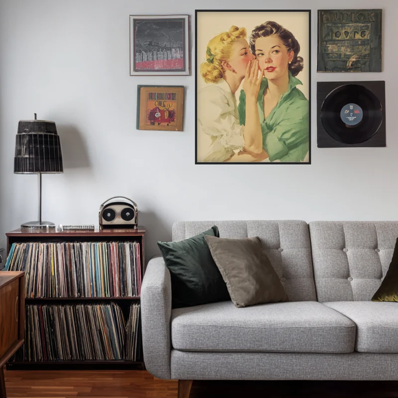 Flüsternde Frauen Poster