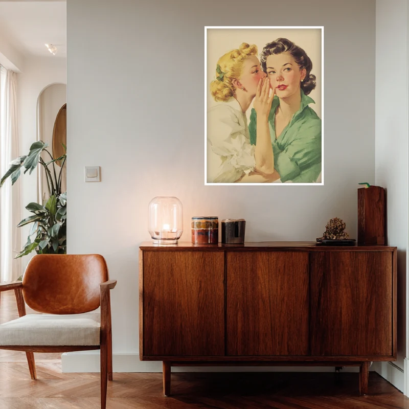 Flüsternde Frauen Poster
