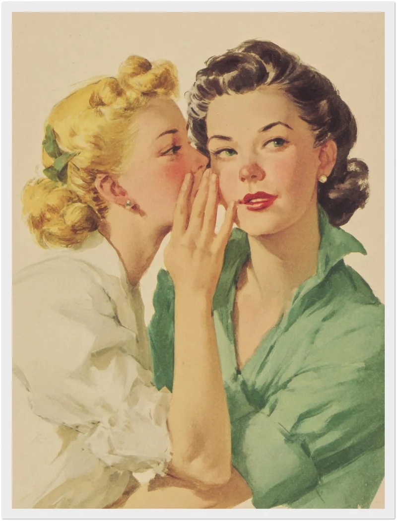 Flüsternde Frauen Poster