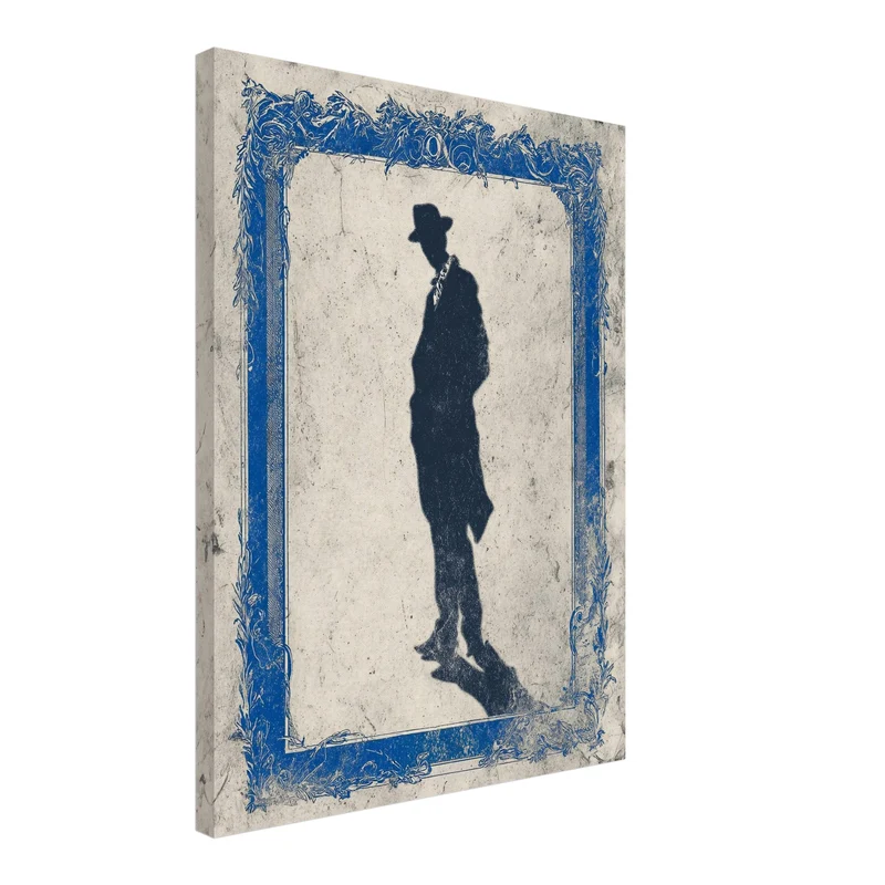 Silhouette Mann Leinwandbild